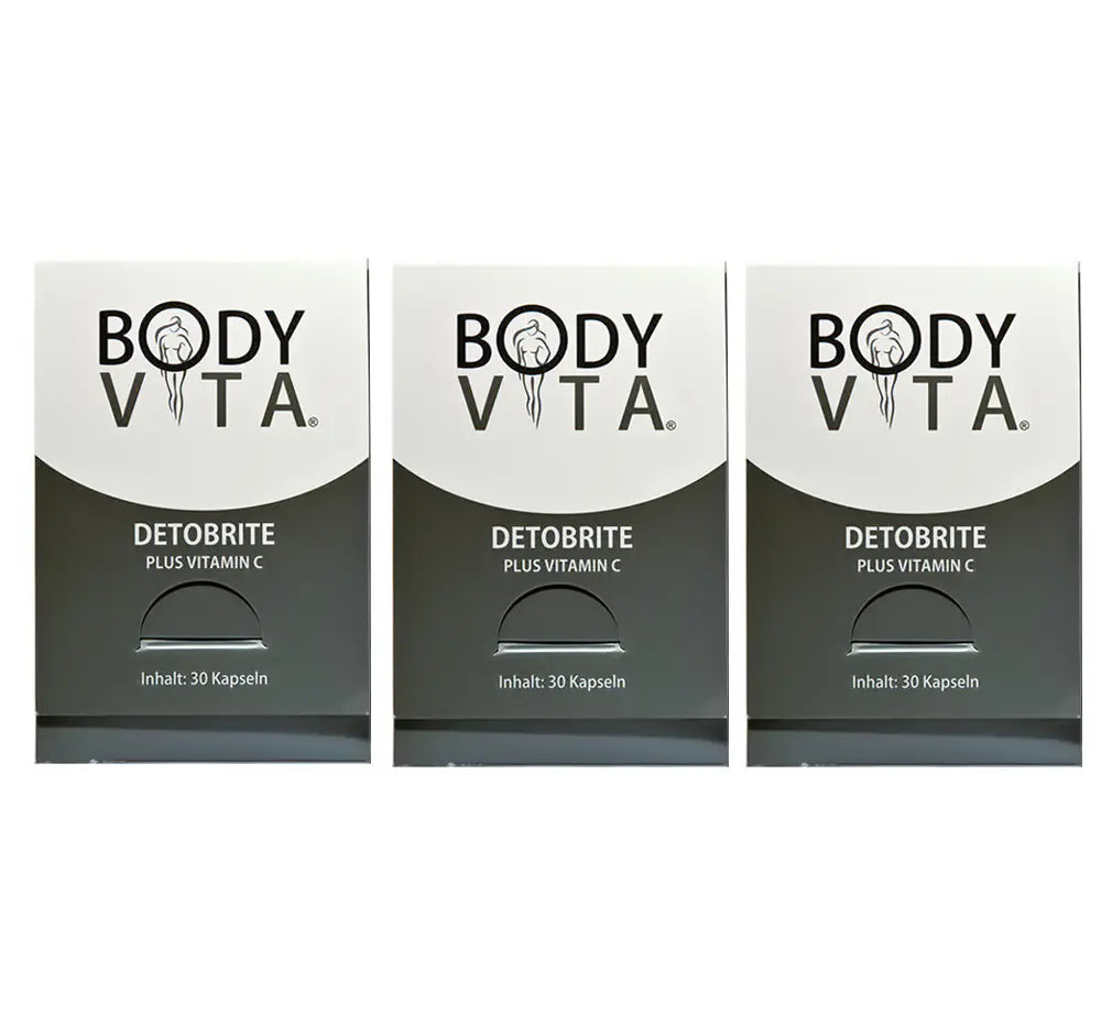 DETOBRITE Plus Vitamina C -  Detox 90 Cápsulas – Desintoxicación Bodyvita