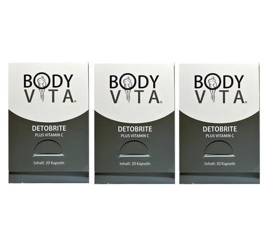 DETOBRITE Plus Vitamina C -  Detox 90 Cápsulas – Desintoxicación Bodyvita