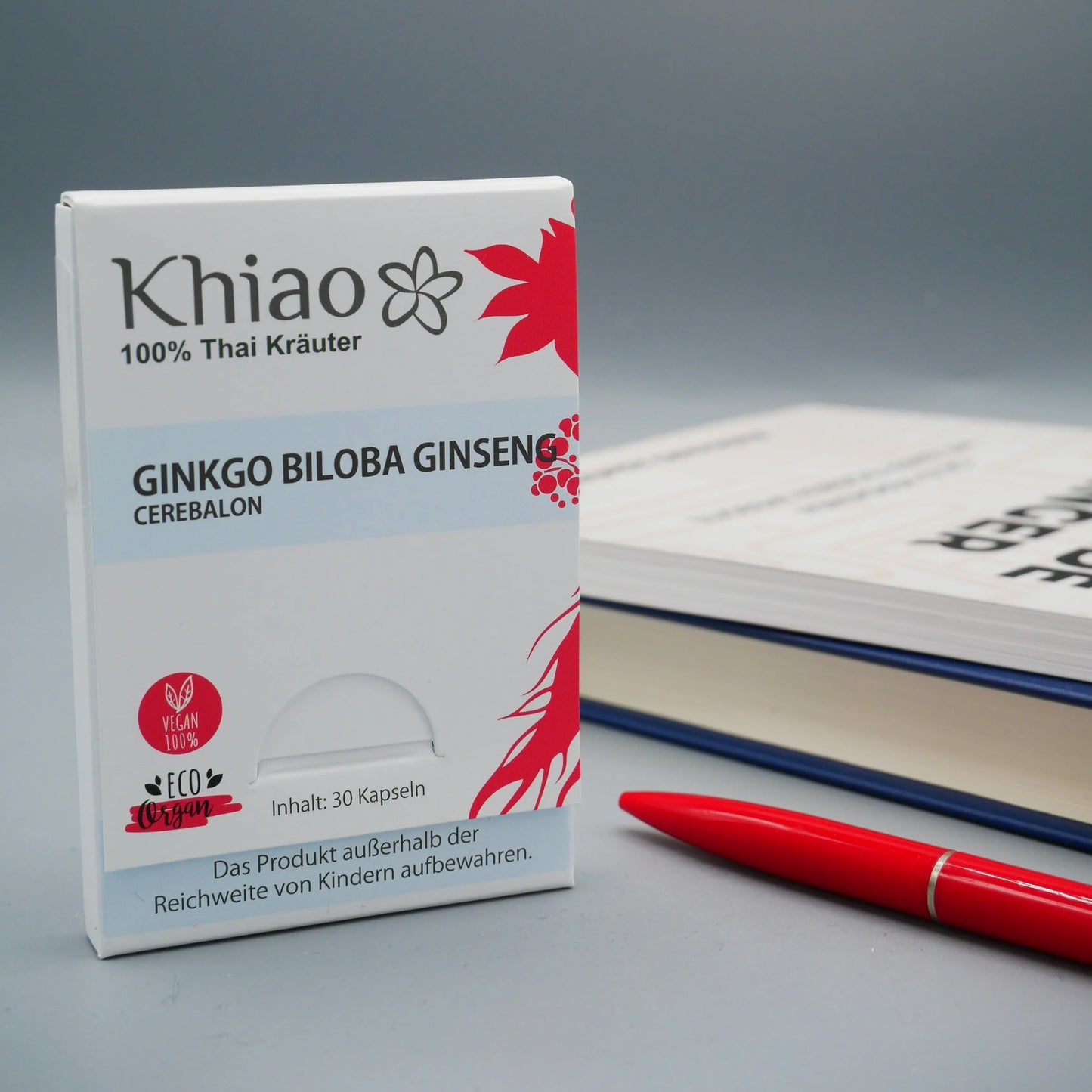 Khiao – Cápsulas de Cerebalon Ginkgo Biloba Ginseng – Memoria Khiao