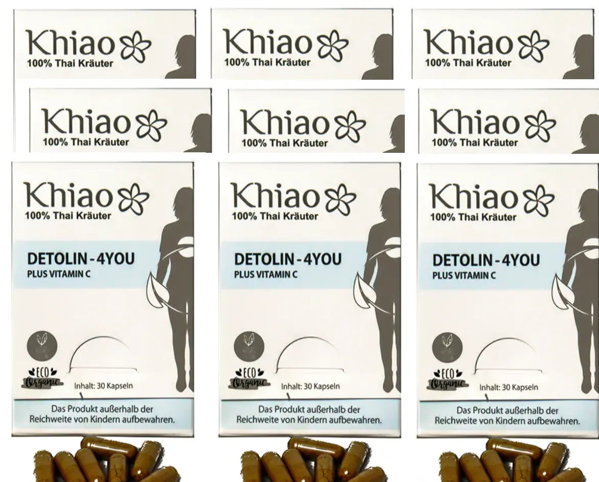 Khiao – Detolin 4you Cápsulas Detox con Vitamina C Khiao