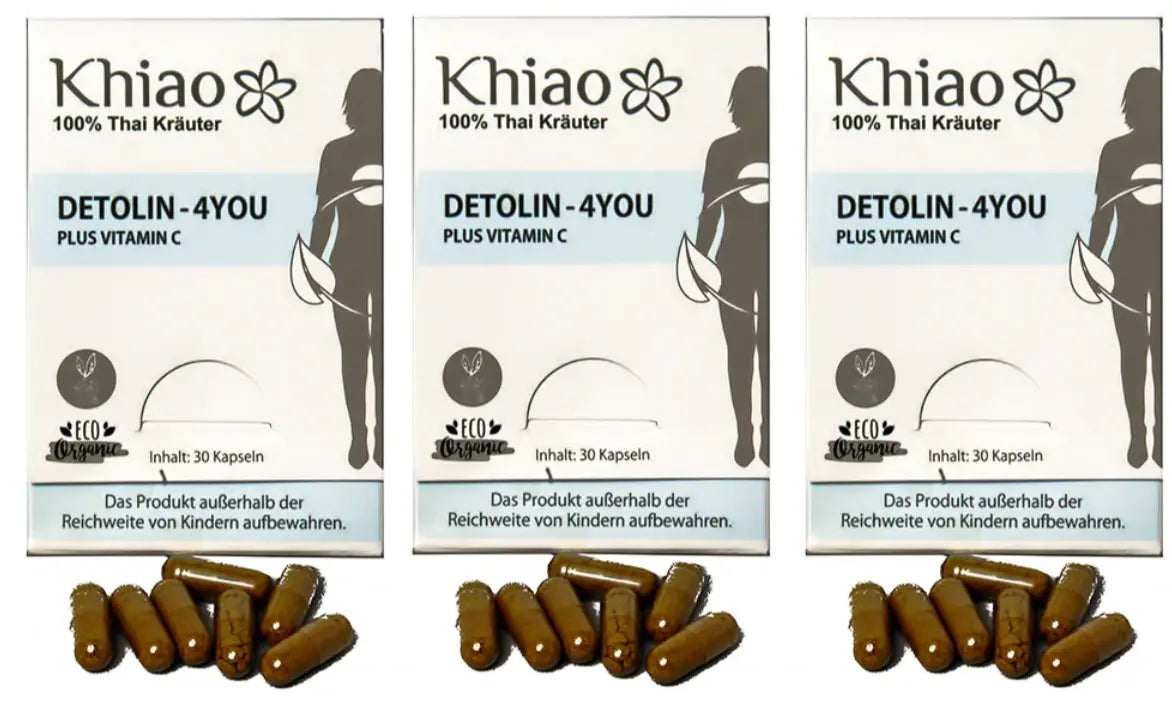 Khiao – Detolin 4you Cápsulas Detox con Vitamina C Khiao