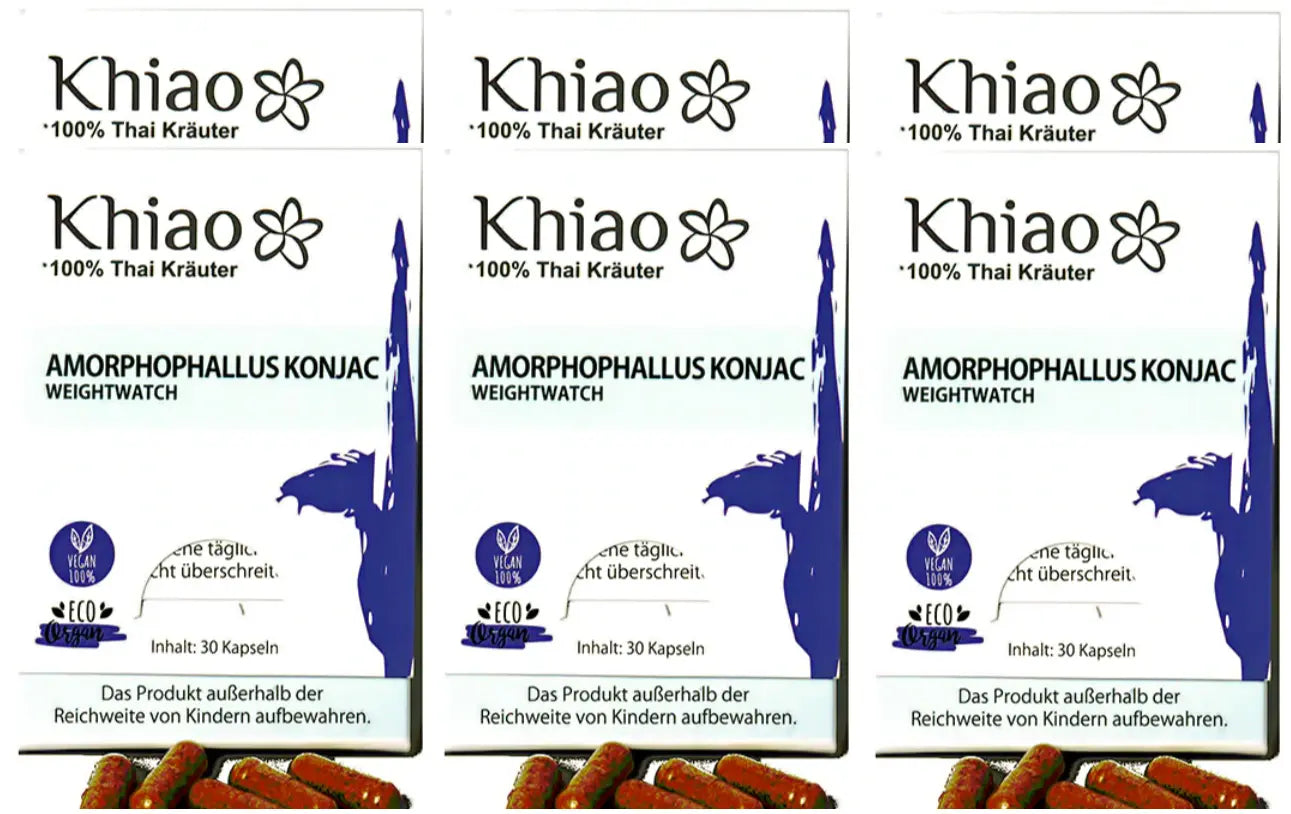 Khiao – Amorphophallus Konjac Weightwatch – Pérdida de peso Khiao