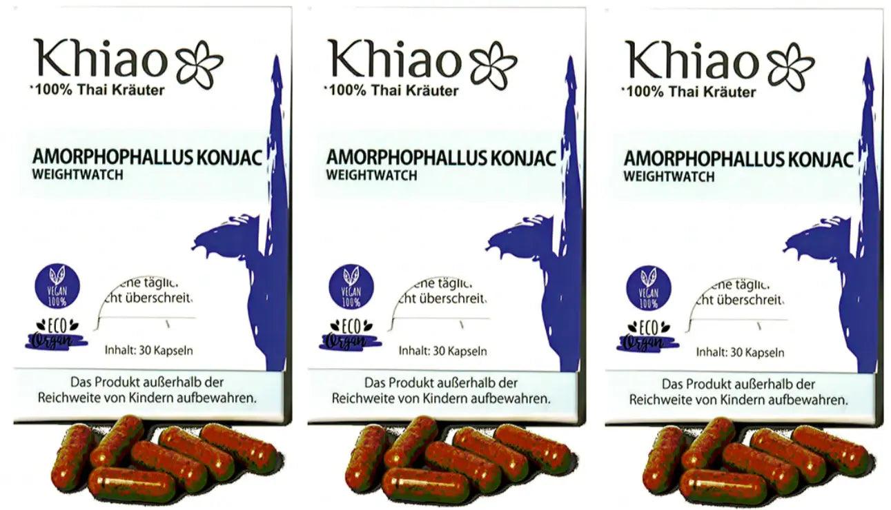 Khiao – Amorphophallus Konjac Weightwatch – Pérdida de peso Khiao